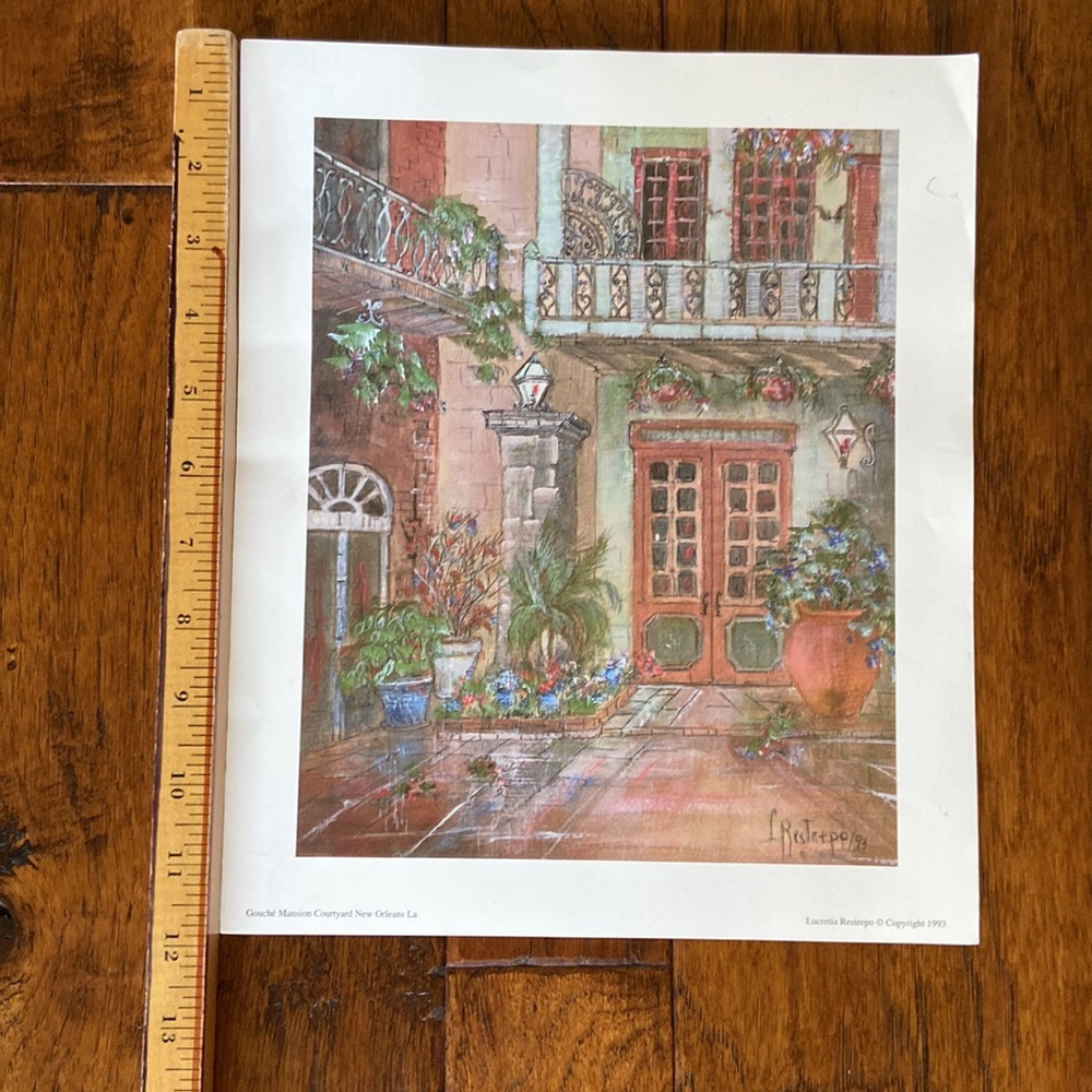 Vintage New Orleans prints.  Each one measures 10” x 12” - Picture 11 of 12